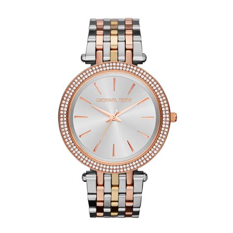 michael kors rose gold and silver watch women& 39|michael kors 251408.